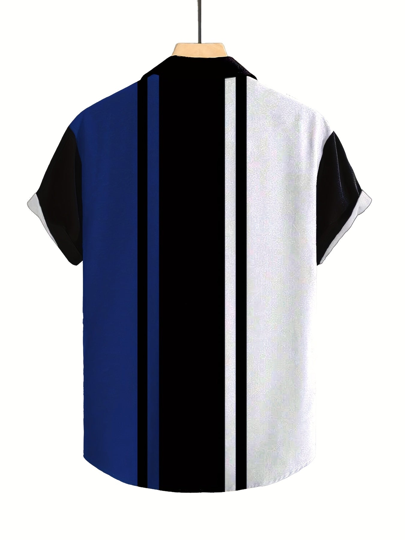 Men's Striped Shirt - Collared Short Sleeve – view 12