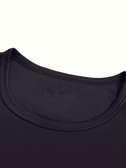 Men's Striped T-Shirt - Crew Neck Long Sleeve – view 3