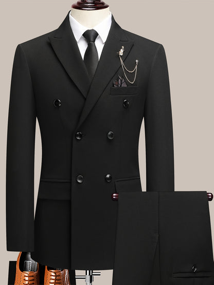 Men's Suit Set – Men's Beige Viscose Long-Sleeve Dress – Beige option – view 3