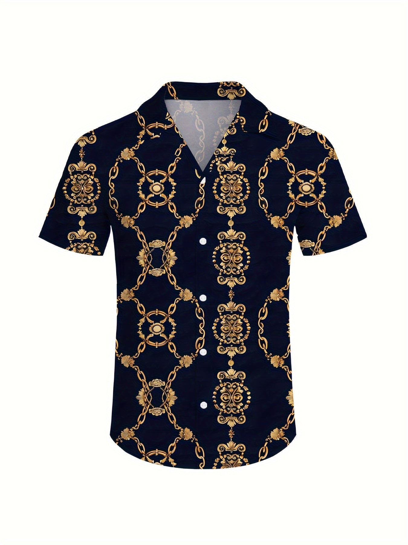 Men's Three-Piece Beach Outfit Set - Resort Print Summer Style – view 4