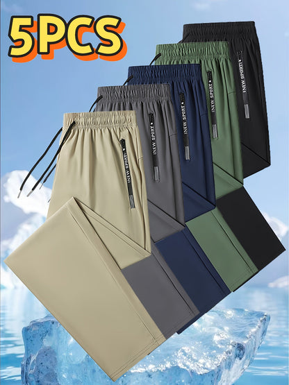 Men's Track Pants - Stretch With Pockets – Regular Fit – Khaki option – main product image