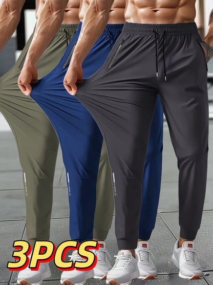 Men's Track Pants - Stretch With Pockets – Slim Fit – Grey option – view 4