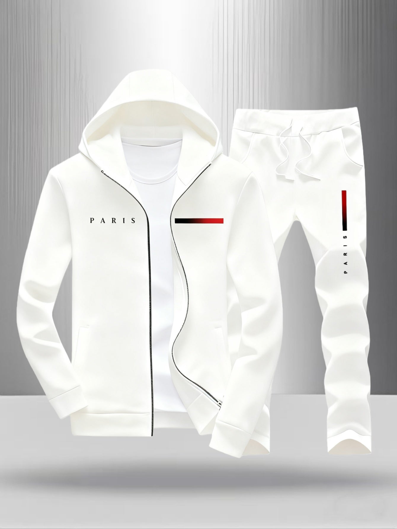 Men's Tracksuit Jacket and Pants Set - 3D Print – view 19