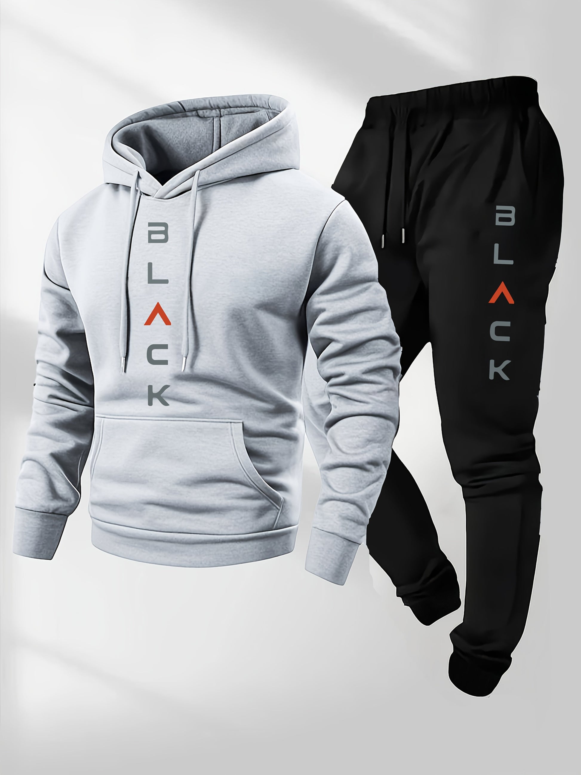 Men's Tracksuit Jacket and Pants Set - Coordinated Cold-Weather Urban Edition – view 2