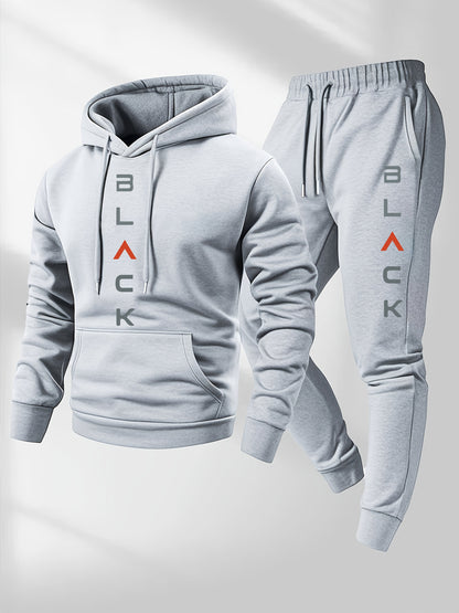 Men's Tracksuit Jacket and Pants Set - Coordinated Cold-Weather Urban Edition – view 4