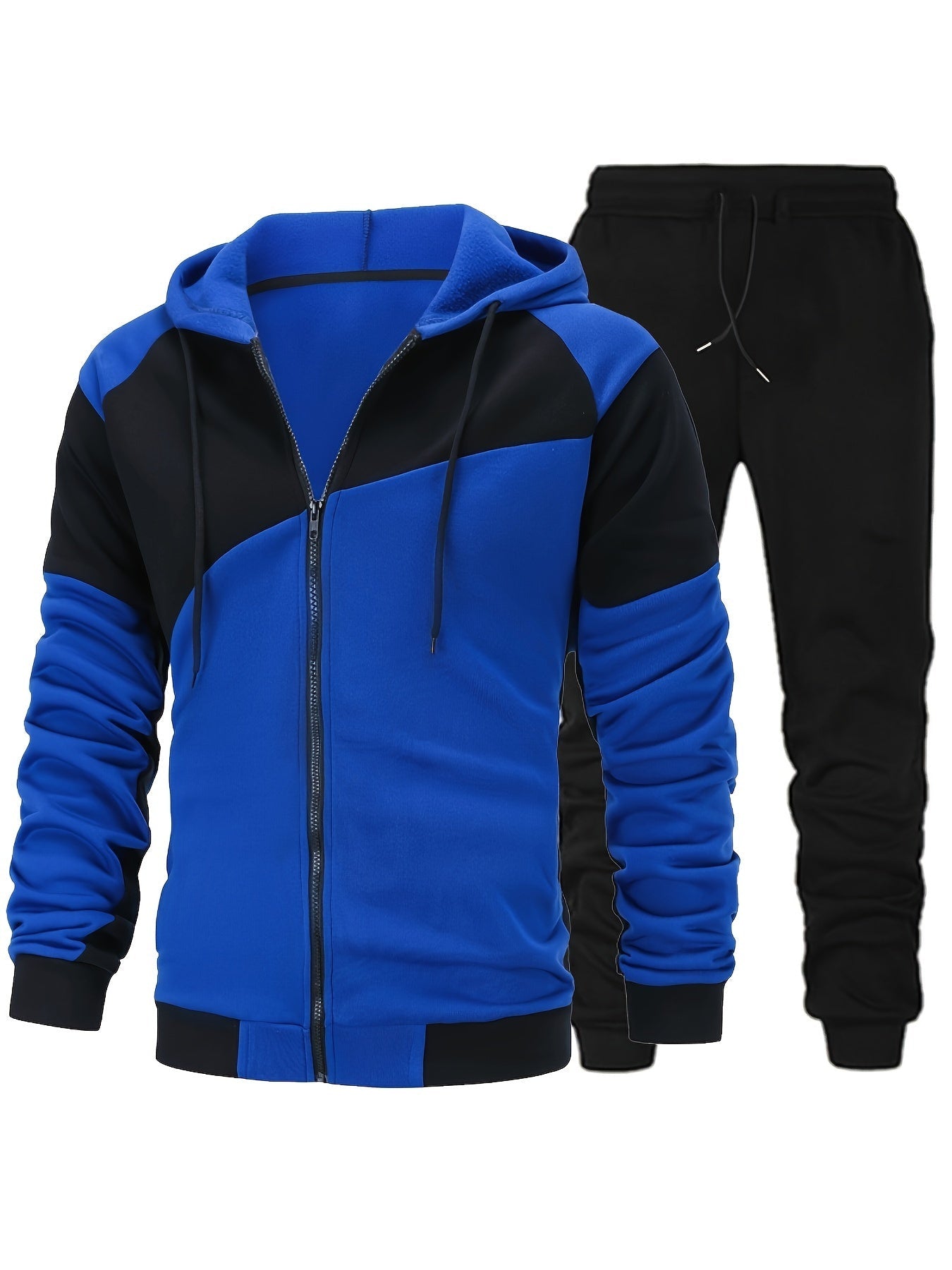 Men's Tracksuit Jacket and Pants Set - Patriotic Print – Gray option – main product image