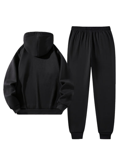 Men's Tracksuit Jacket and Pants Set - Patriotic Print Cold-Weather Style – view 9