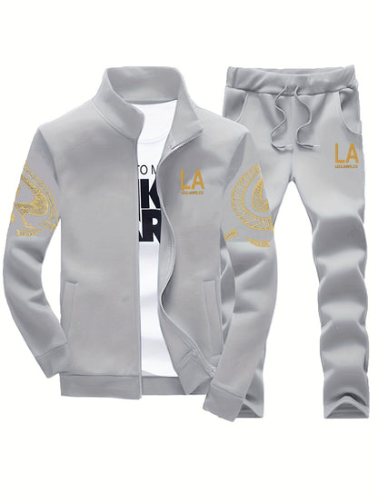 Men's Tracksuit Jacket and Pants Set - Striped – view 6