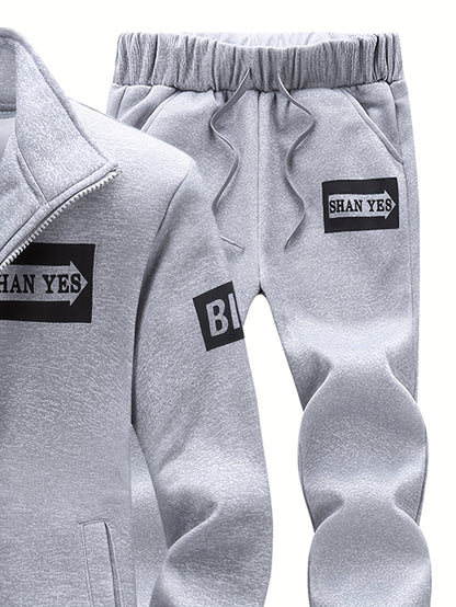 Men's Tracksuit Jacket and Pants Set - Zip Detail Everyday Classic Edition – view 2