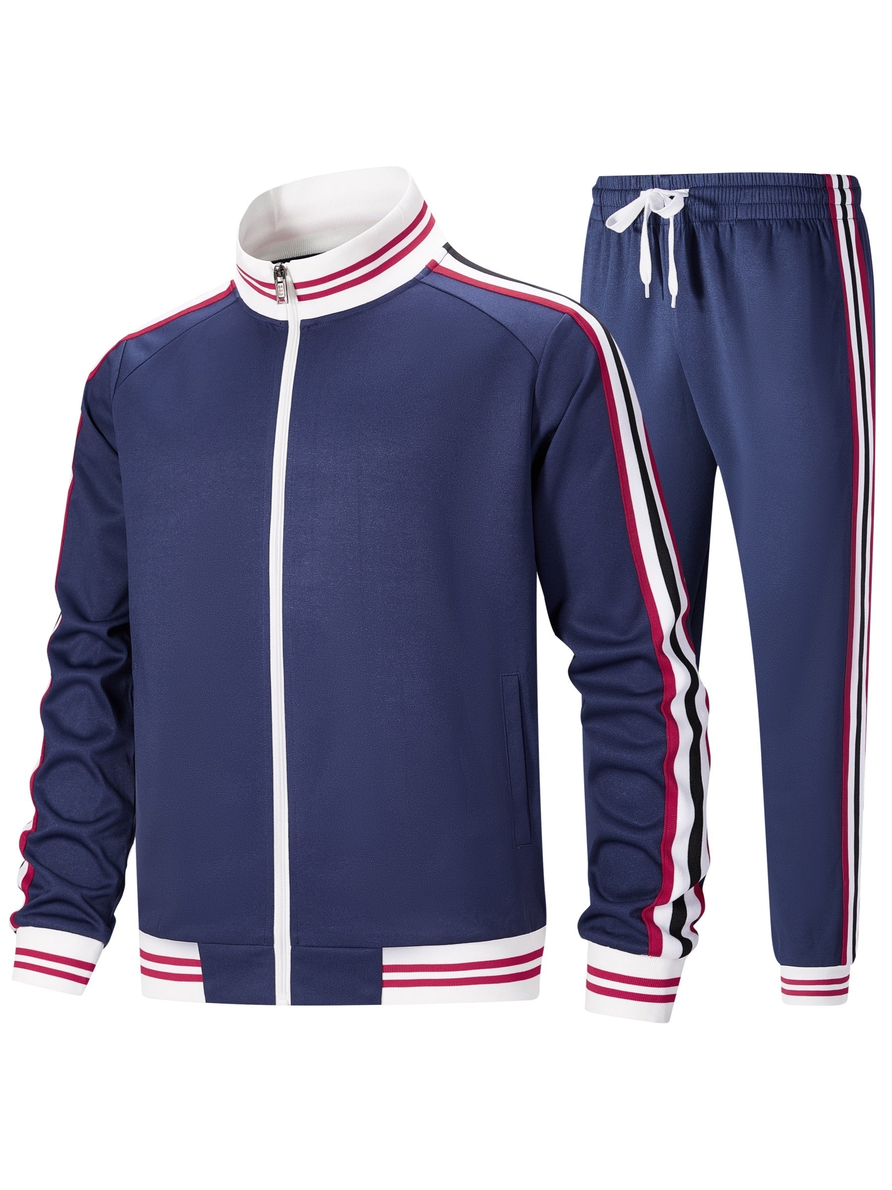 Men's Tracksuit Jacket and Pants Set - Zip Detail Everyday Urban Edition – view 3