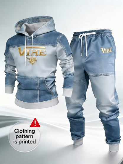 Men's Tracksuit Set - Graphic Print – 5-Color Selection – view 15
