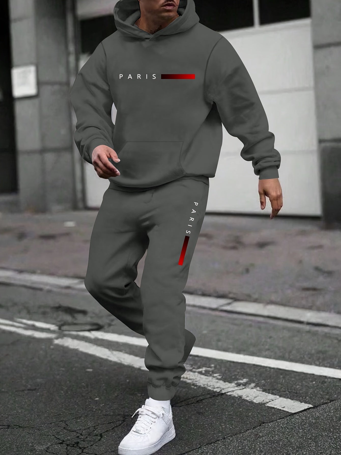Men's Tracksuit Set - Graphic Print – 6-Color Selection – view 5