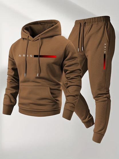 Men's Tracksuit Set - Graphic Print – 6-Color Selection – Blue option – main product image