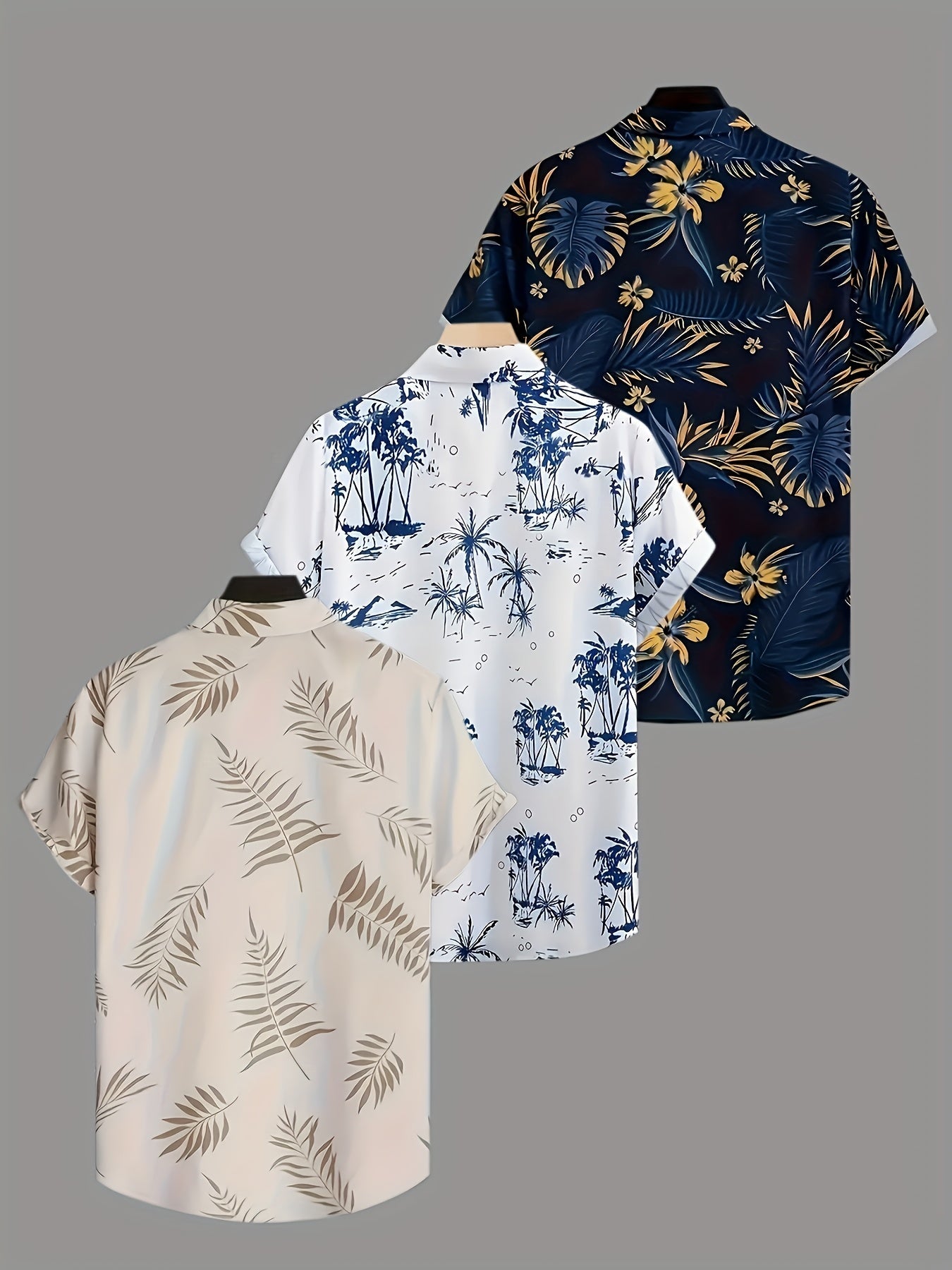 Men's Tropical Print Shirt - Collared Short Sleeve – Sizes S–XXL – view 6