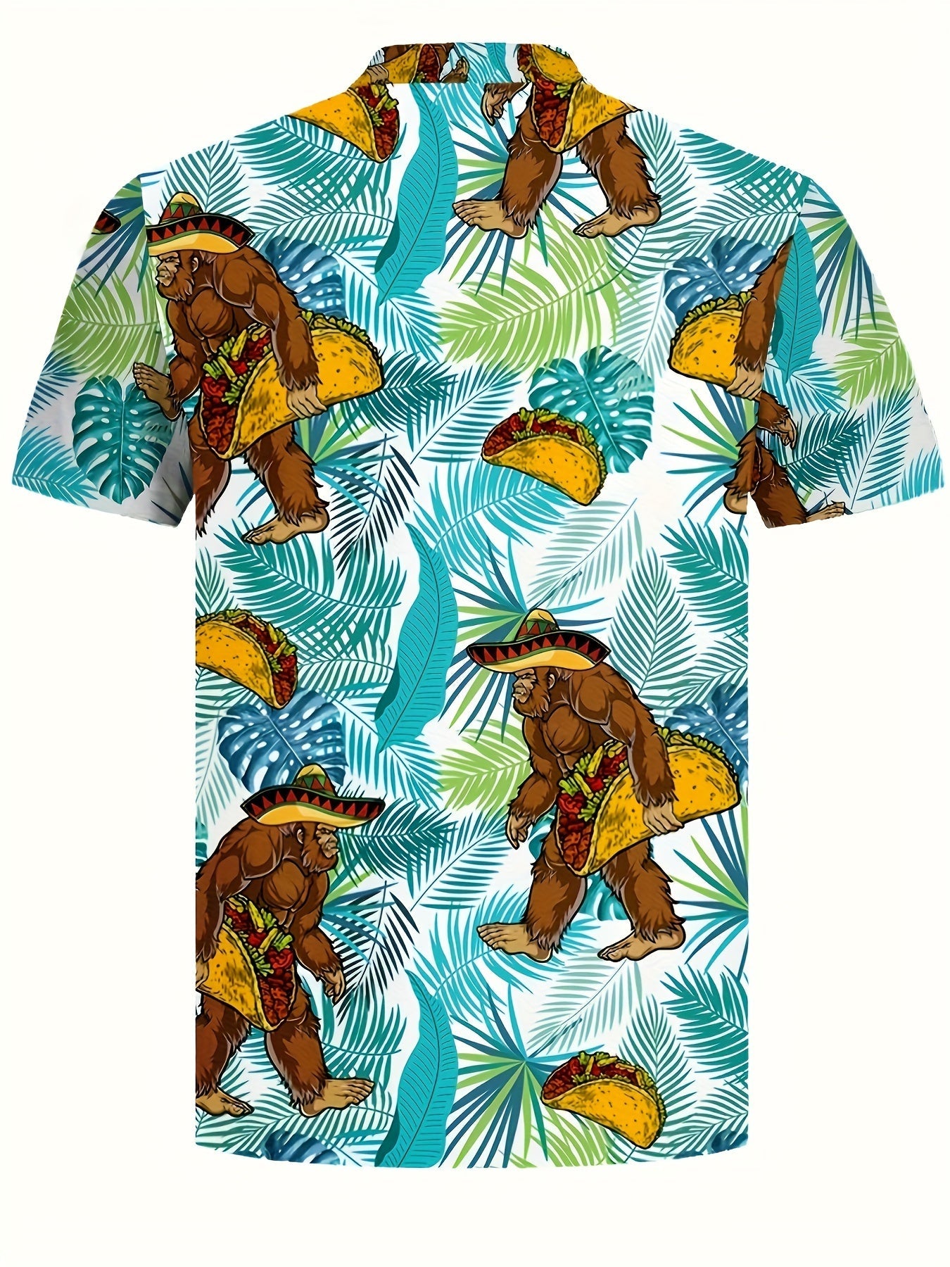 Men's Tropical Shirt – Hawaiian Short Sleeve Button Up – view 7