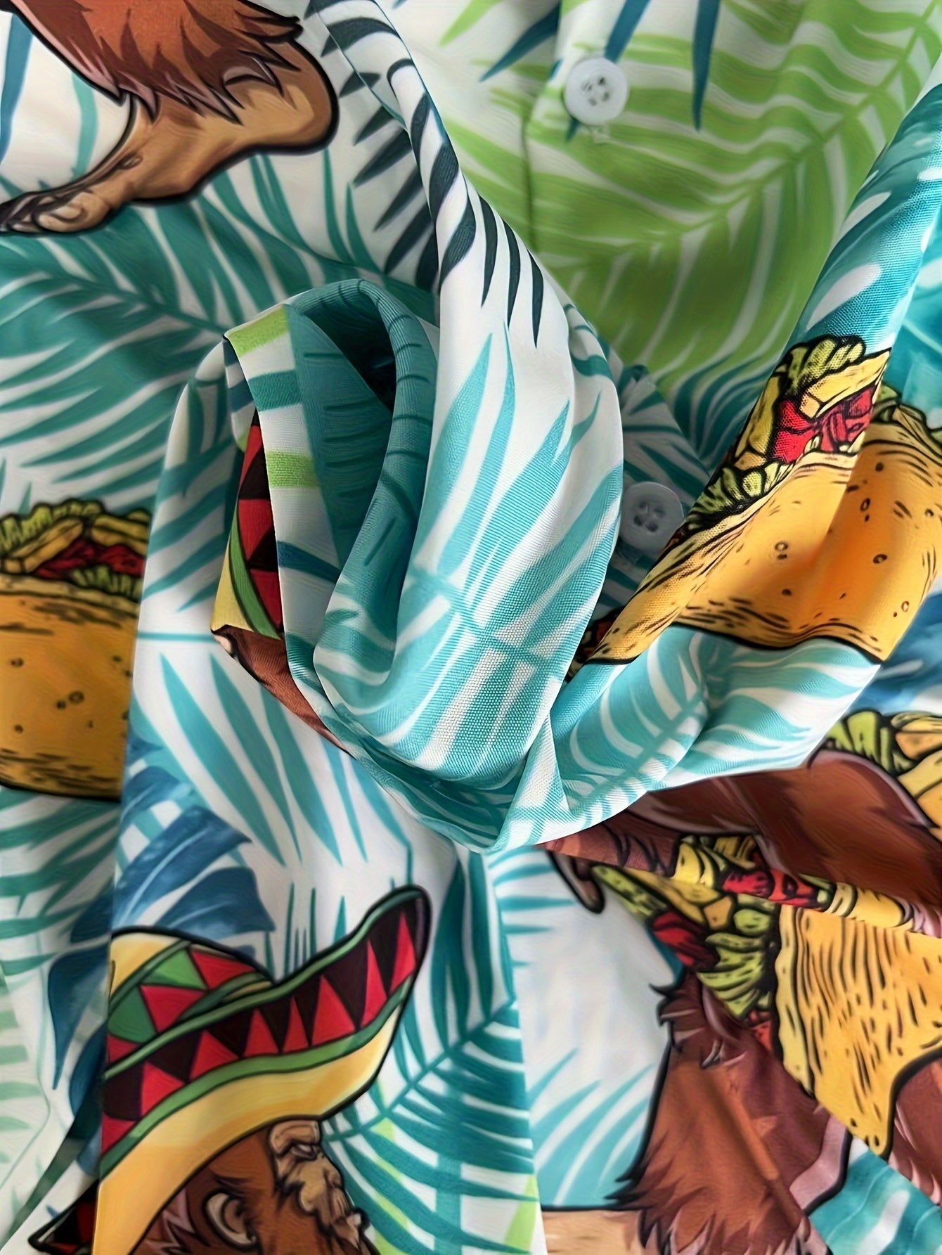 Men's Tropical Shirt – Hawaiian Short Sleeve Button Up – view 10