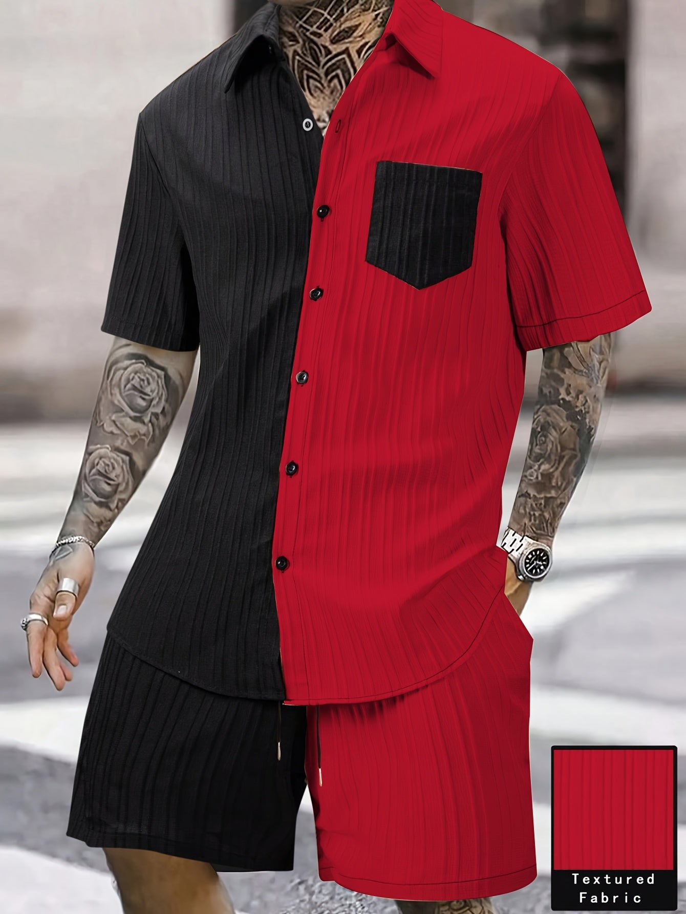 Men's Two-Piece Outfit Set – 3-Color Selection detail view