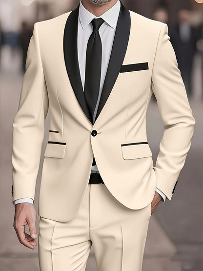 Men's Two-Piece Suit Set - Coordinated – view 17