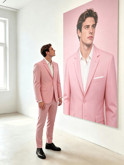 Men's Two-Piece Suit Set - Solid Color – view 13