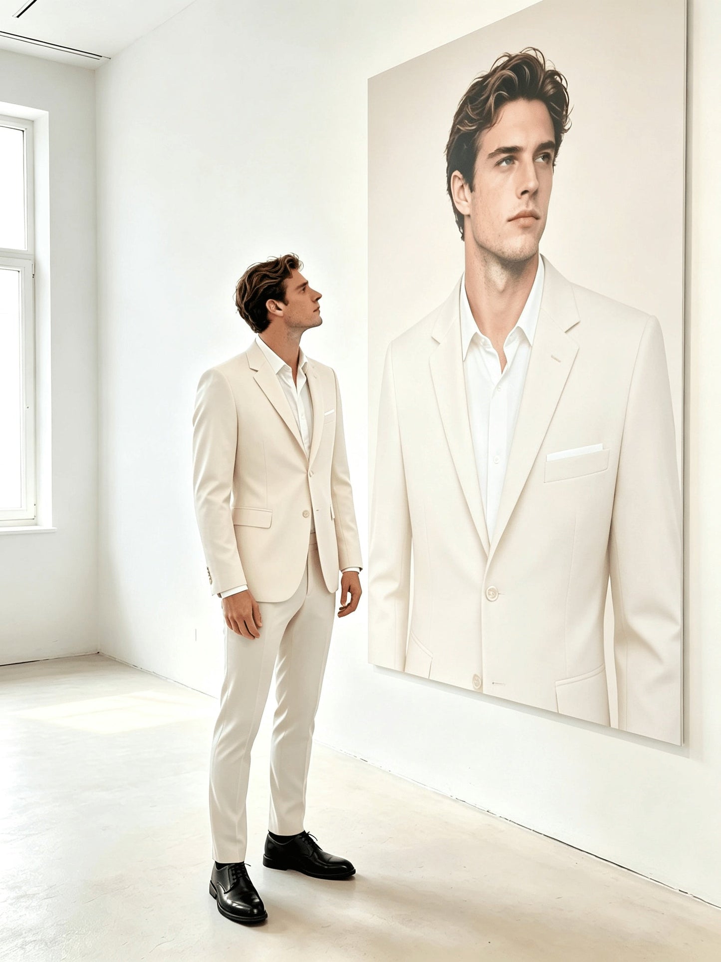 Men's Two-Piece Suit Set - Solid Color – view 14