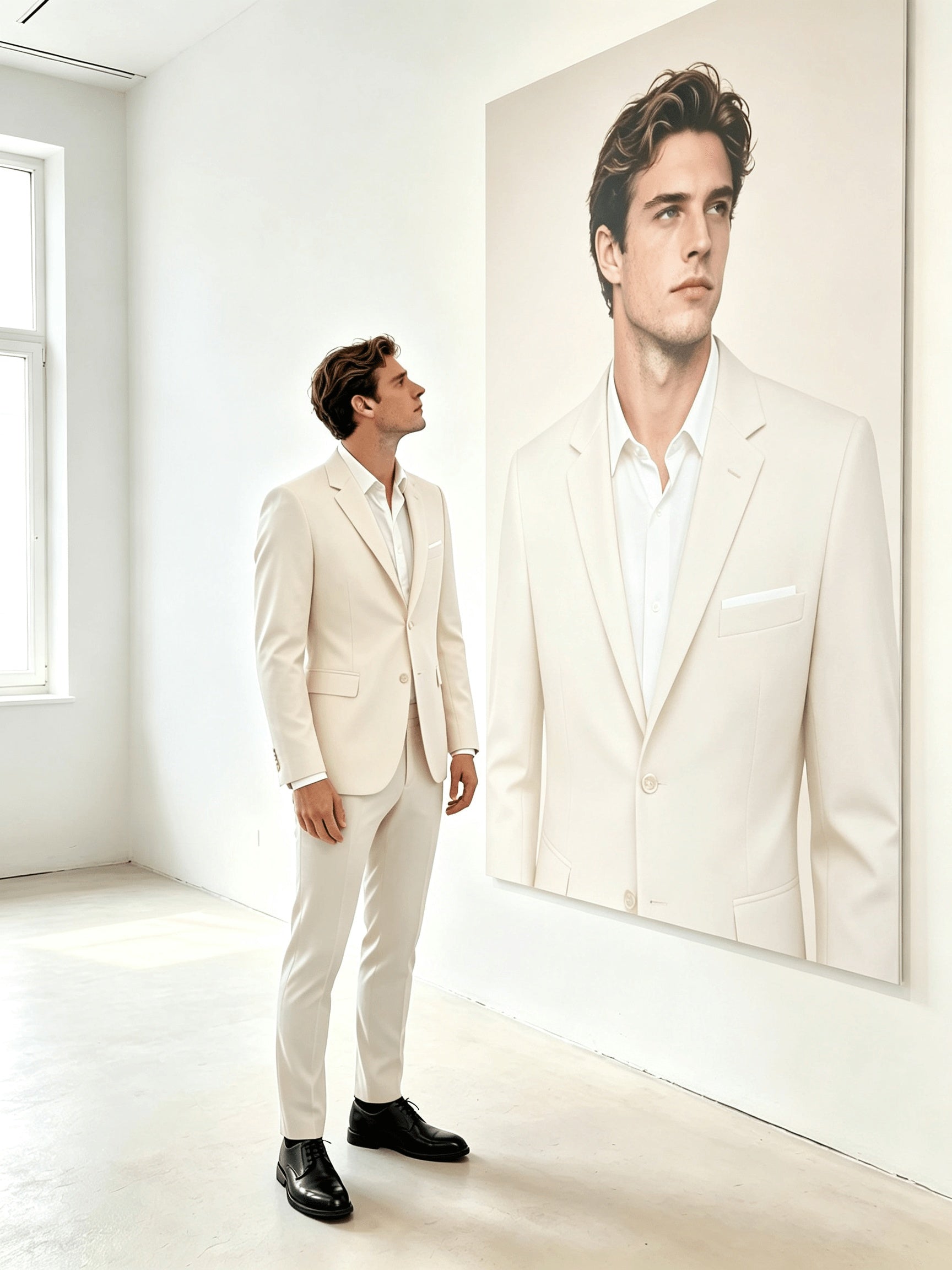Men's Two-Piece Suit Set - Solid Color – view 14