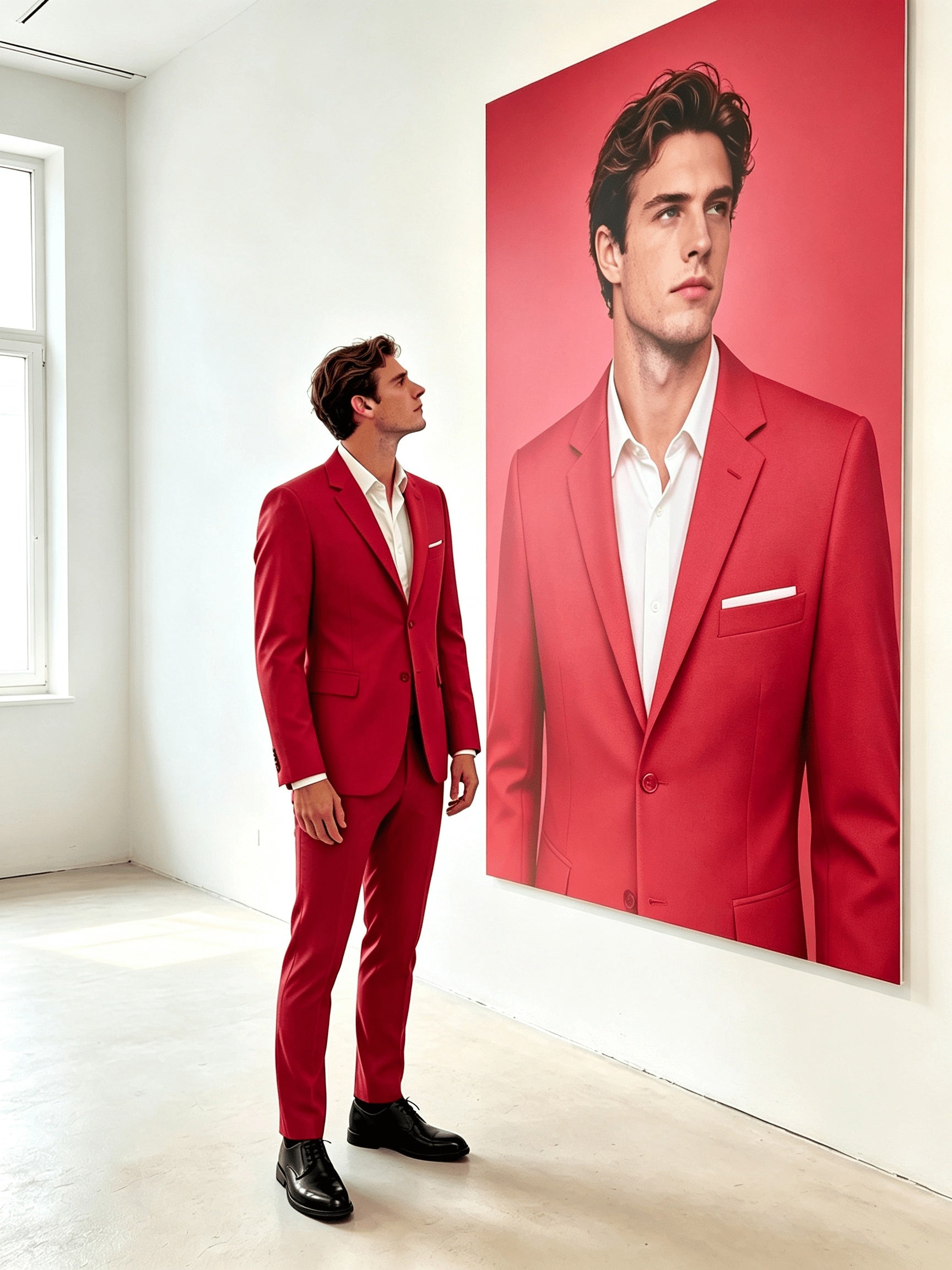 Men's Two-Piece Suit Set - Solid Color – Navy option – main product image