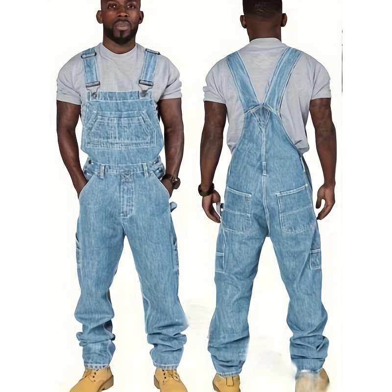 Men's Utility Jumpsuit - Multi-Pocket Denim – view 7
