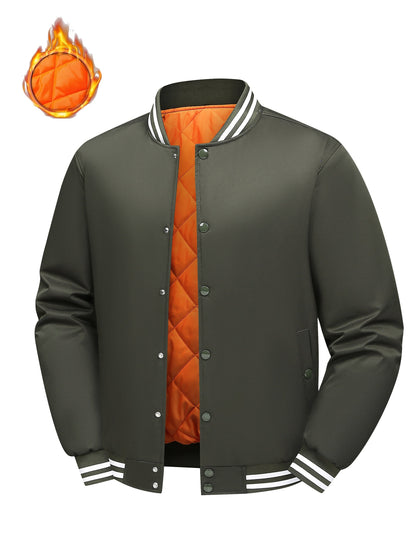 Men's Versatile Button-Front Jacket – green option – main product image