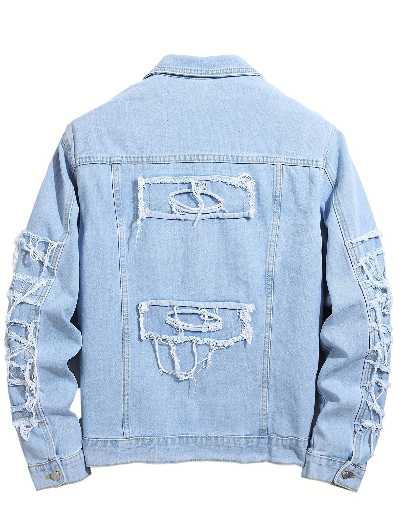 Men's Versatile Denim Pullover Coat – Sizes S–XXL – view 2