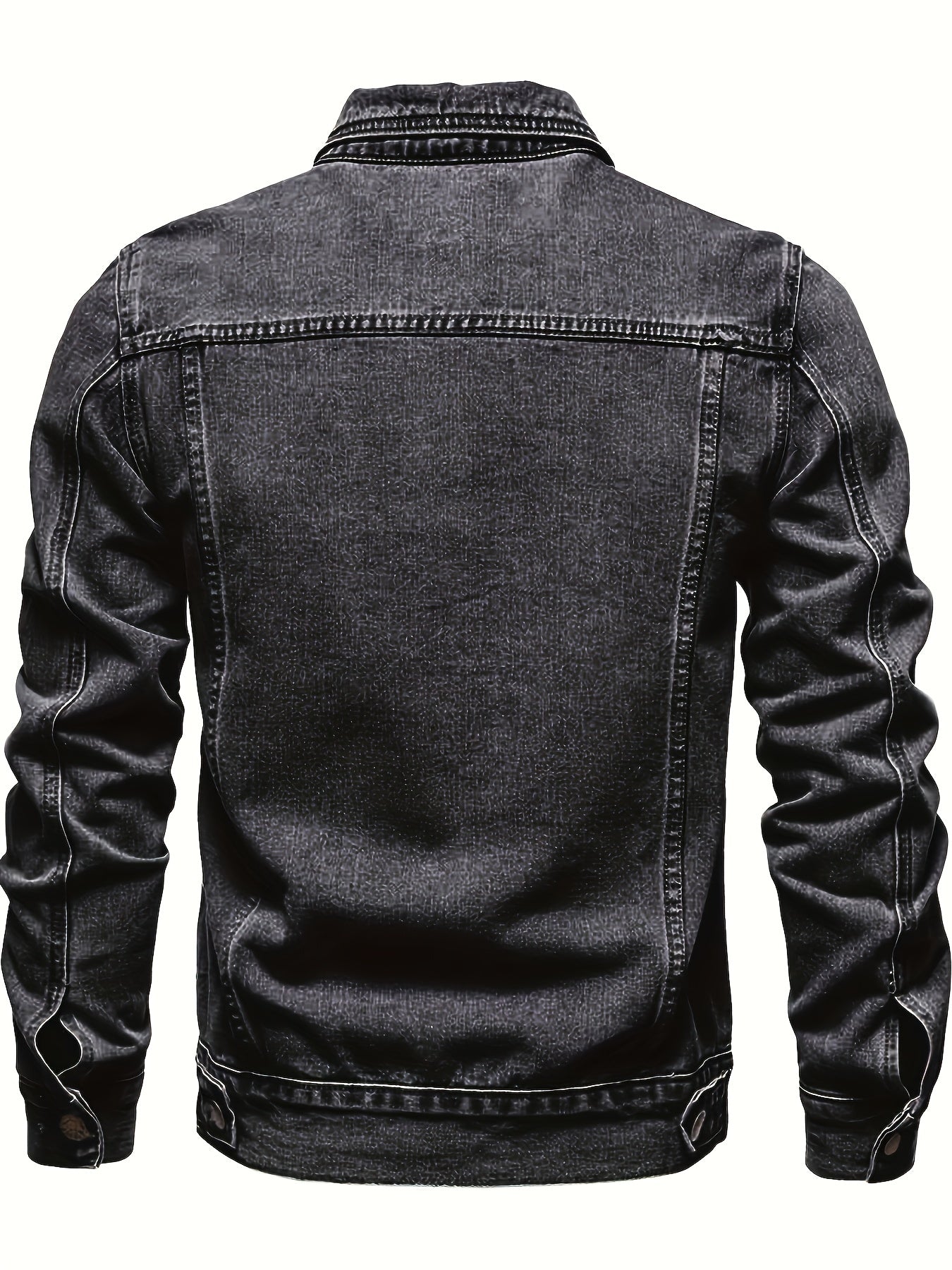 Men's Versatile Denim Pullover Coat – Sizes XS–XXL – view 3