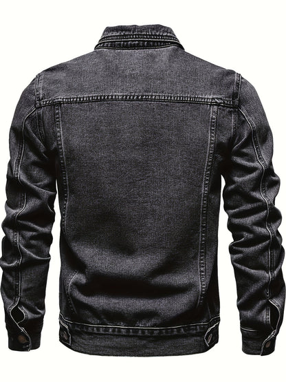 Men's Versatile Denim Pullover Coat – Sizes XS–XXL – view 3