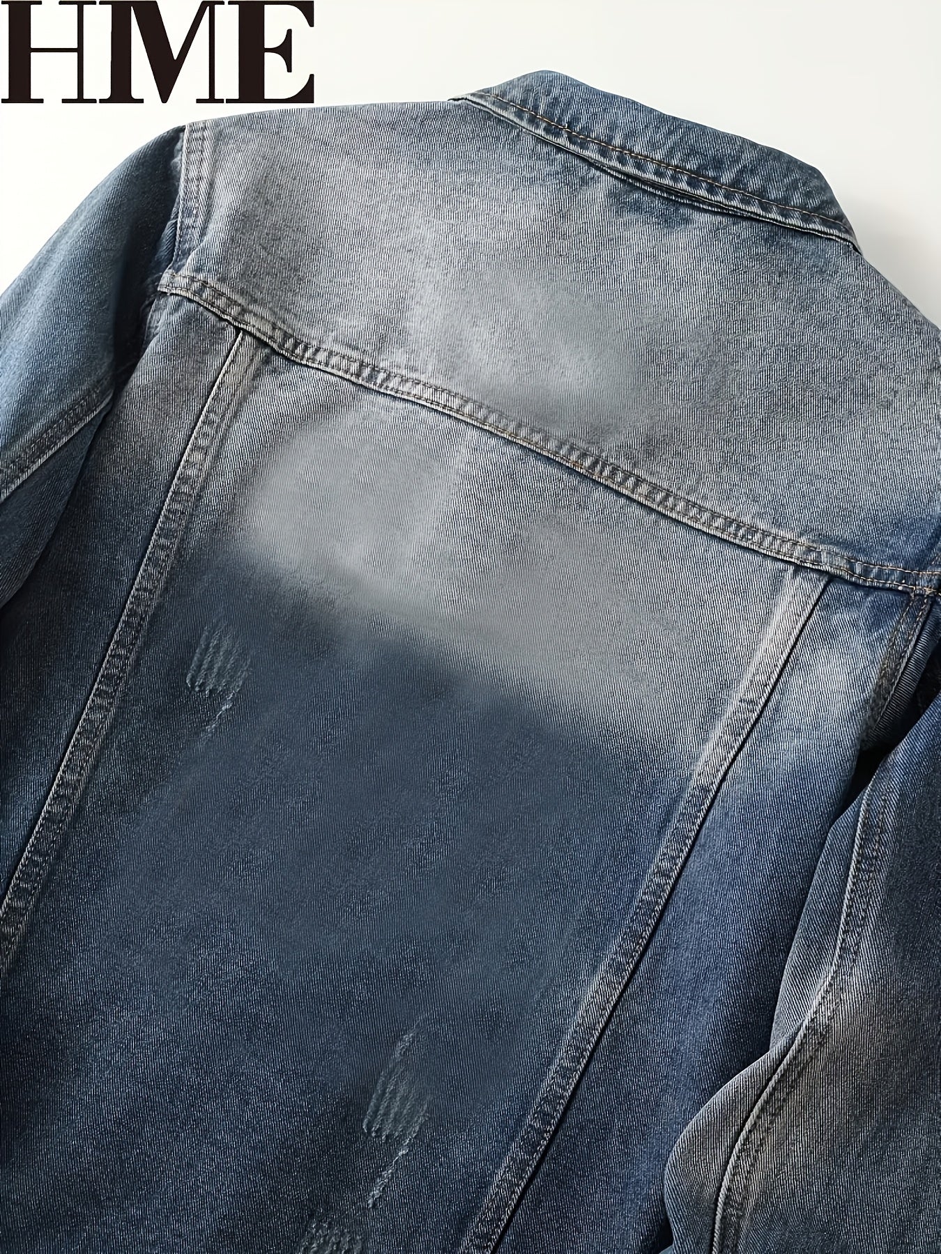 Men's Versatile Denim Pullover Jacket – Blue – view 3