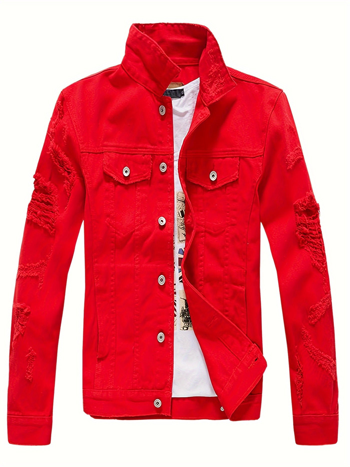Men's Versatile Denim Pullover Jacket – Sizes S–XL – Black option – main product image