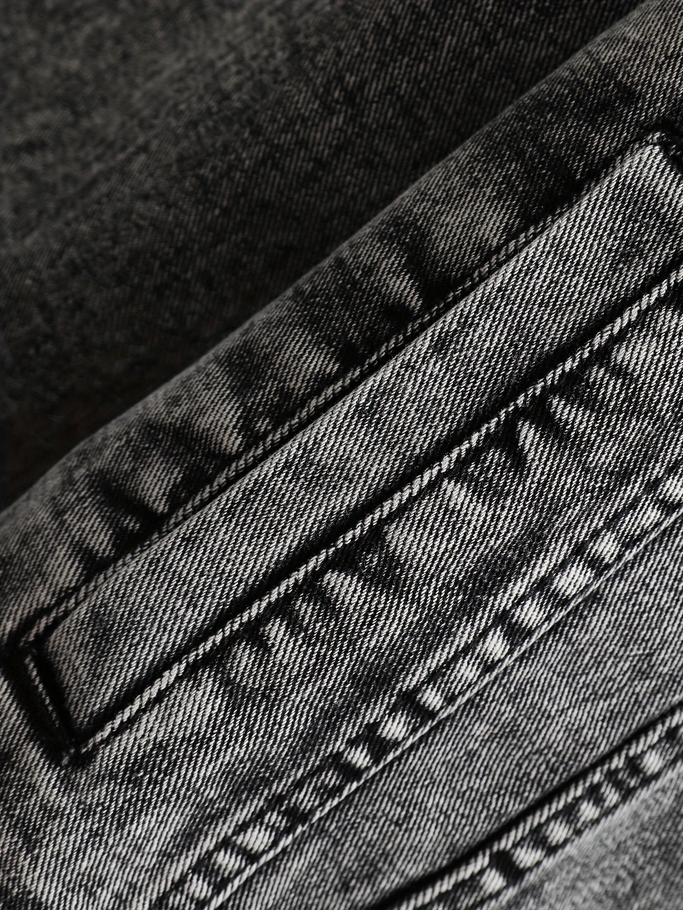 Men's Versatile Denim Single-Breasted Jacket – Light Grey – view 4