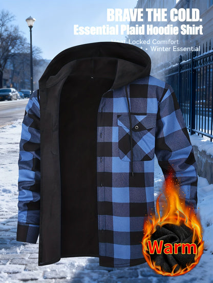 Men's Versatile Fleece Plaid Shacket – view 2