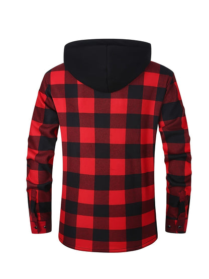 Men's Versatile Fleece Plaid Shacket – view 9