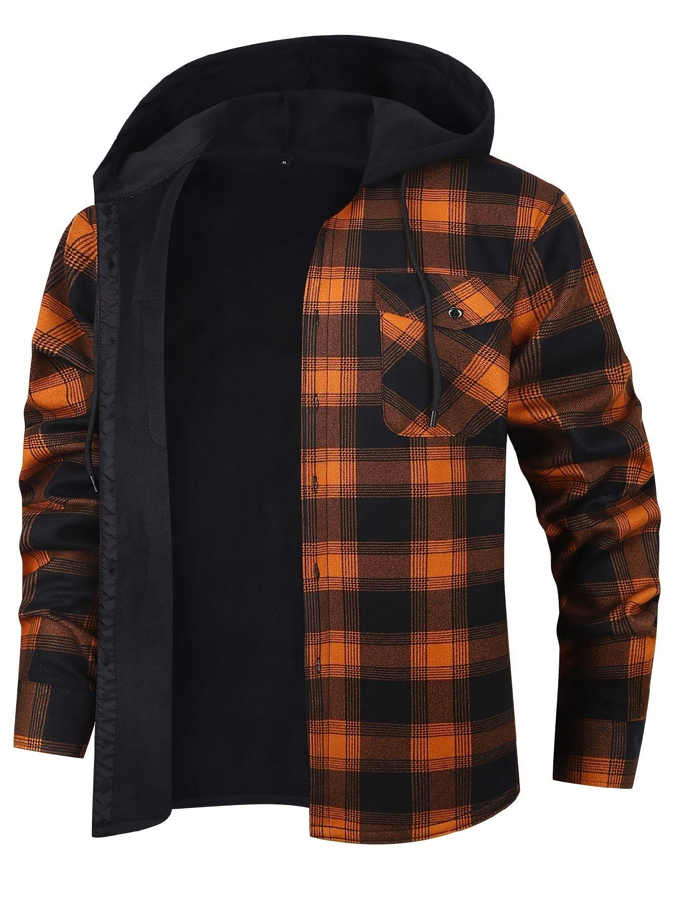 Men's Versatile Fleece Plaid Sweatshirt – view 10