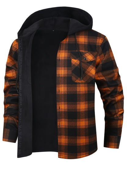 Men's Versatile Fleece Plaid Sweatshirt – view 10