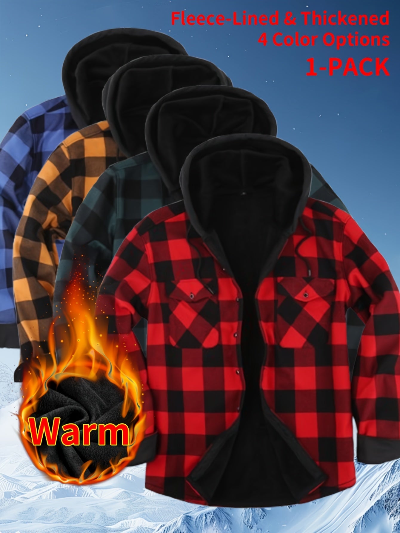 Men's Versatile Fleece Pullover Coat – view 12