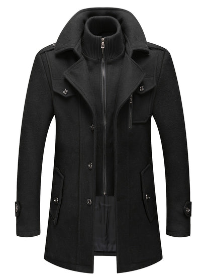 Men's Versatile Fleece Single-Breasted Coat – view 10