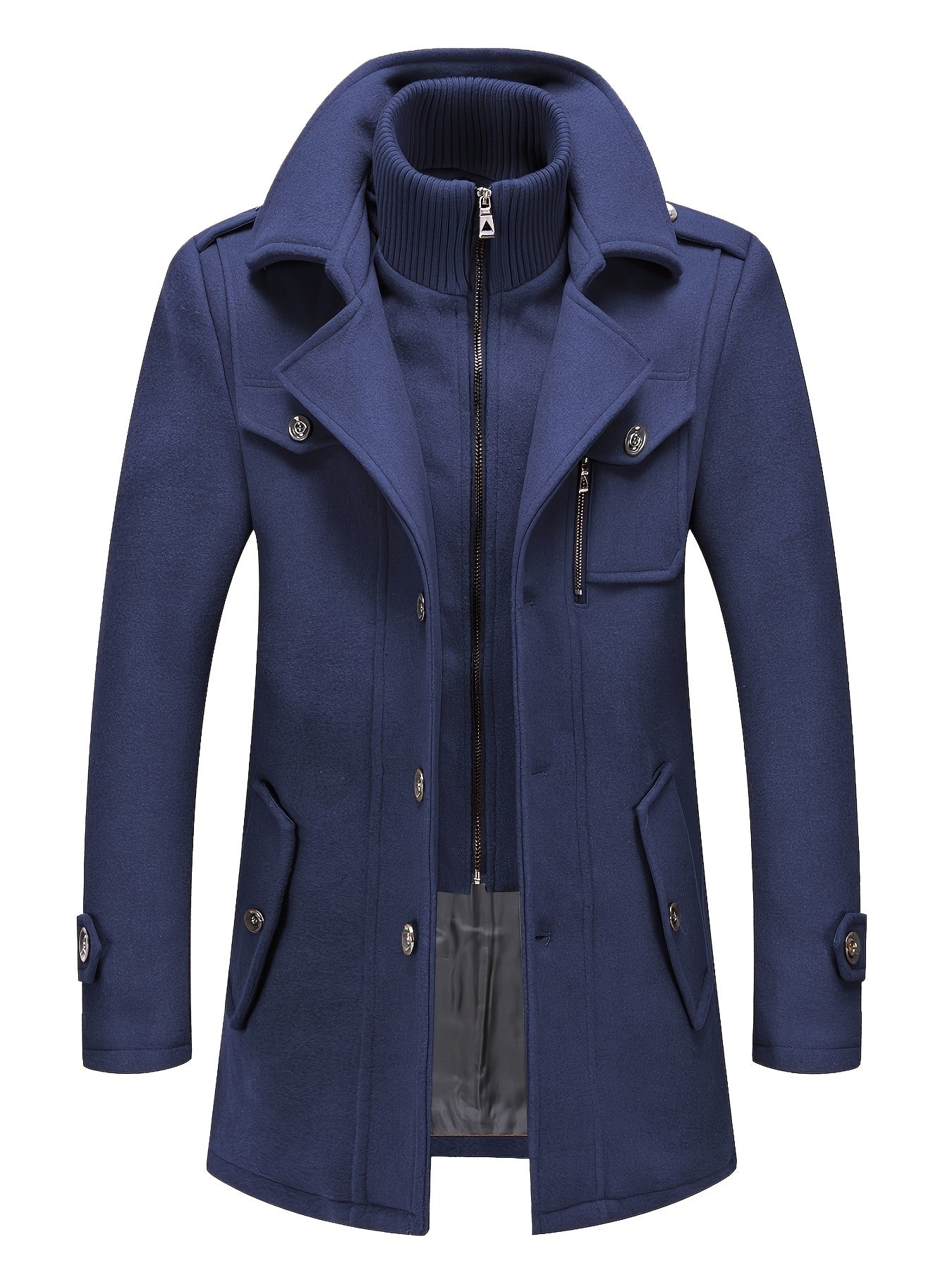 Men's Versatile Fleece Single-Breasted Coat – view 14
