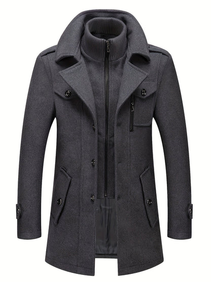 Men's Versatile Fleece Single-Breasted Coat – view 23