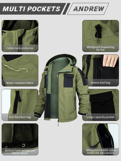 Men's Versatile Fleece Zip-Up Coat – view 5