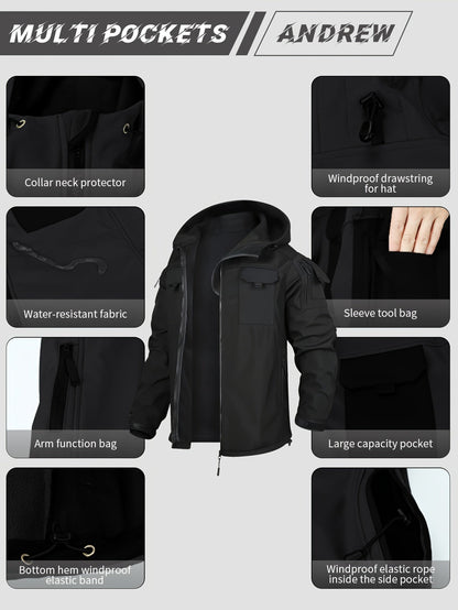 Men's Versatile Fleece Zip-Up Coat – view 10