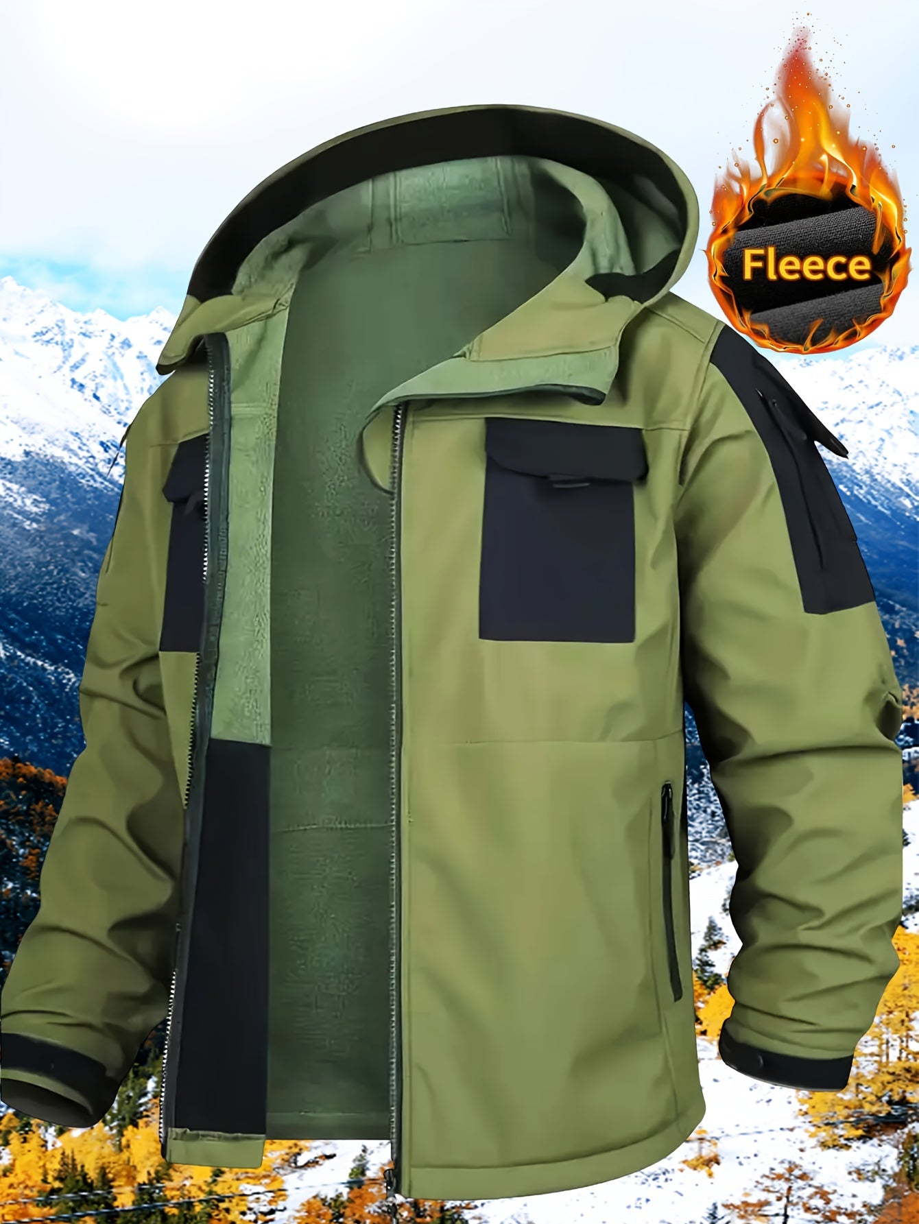 Men's Versatile Fleece Zip-Up Coat – view 14