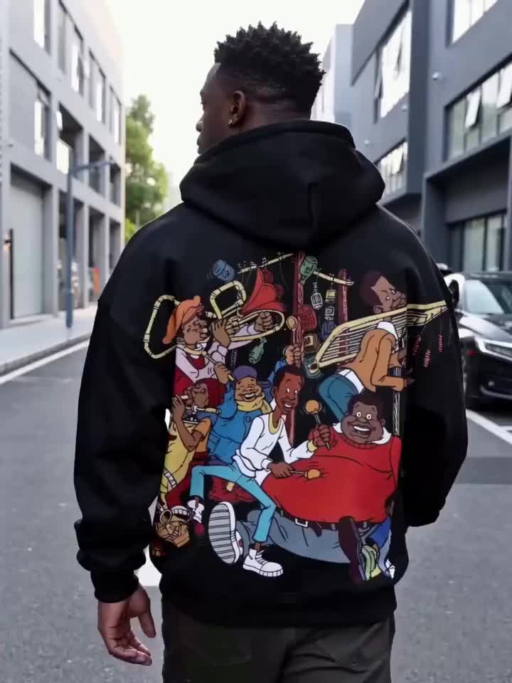 Men's Versatile Graphic Pullover Sweatshirt – view 5