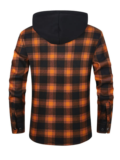 Men's Versatile Plaid Pullover Coat – view 7