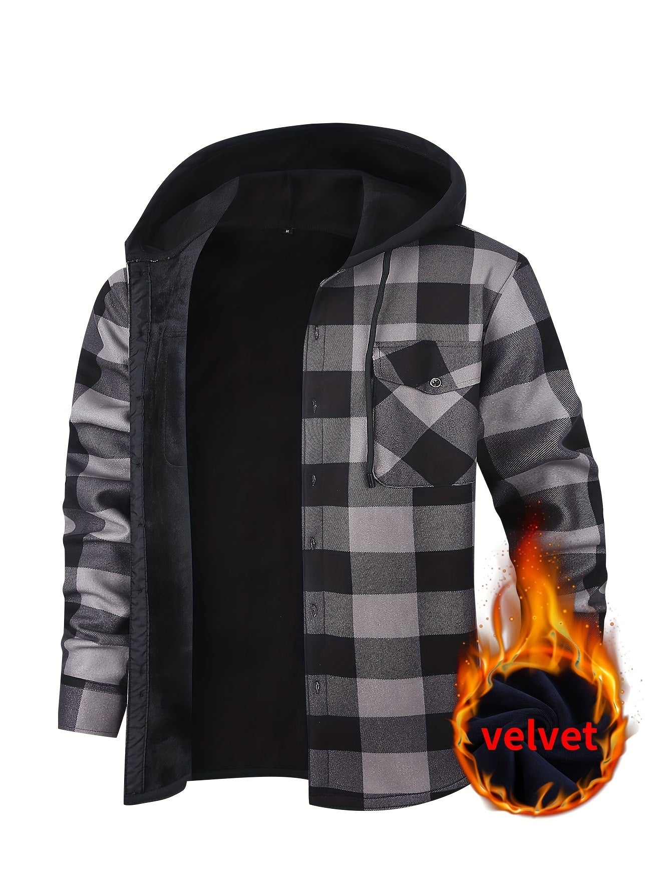 Men's Versatile Plaid Pullover Coat – view 15