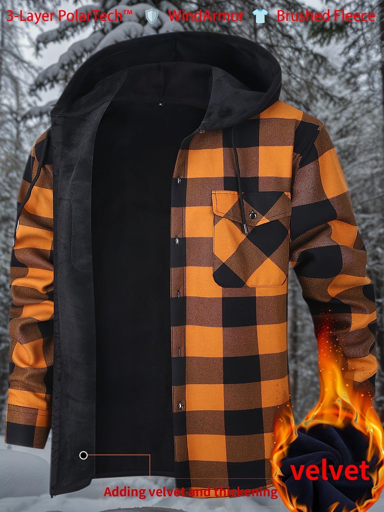 Men's Versatile Plaid Pullover Jacket – view 10