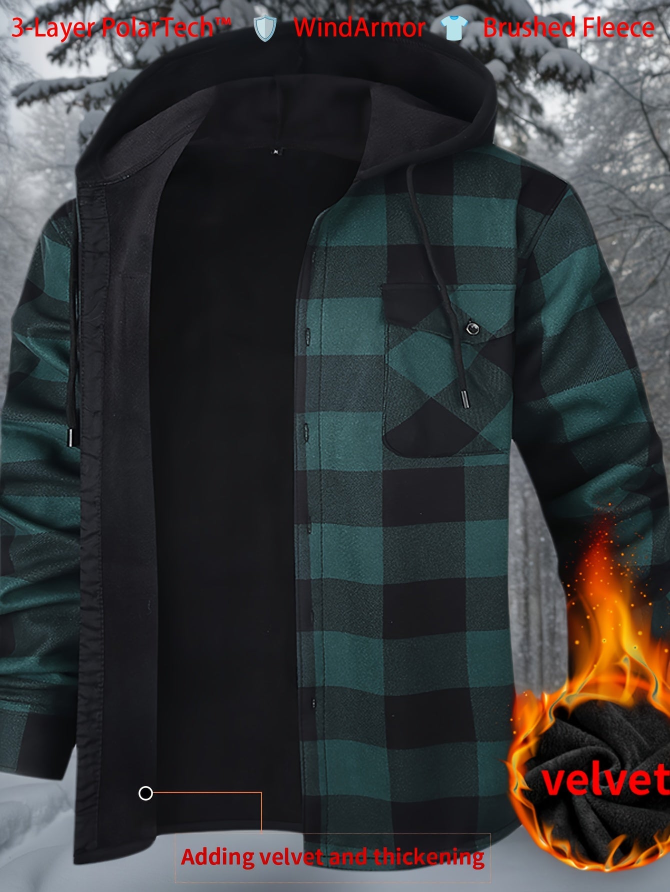 Men's Versatile Plaid Pullover Jacket – view 11